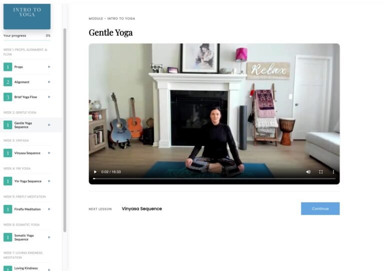 Intro to Yoga module preview for beginners